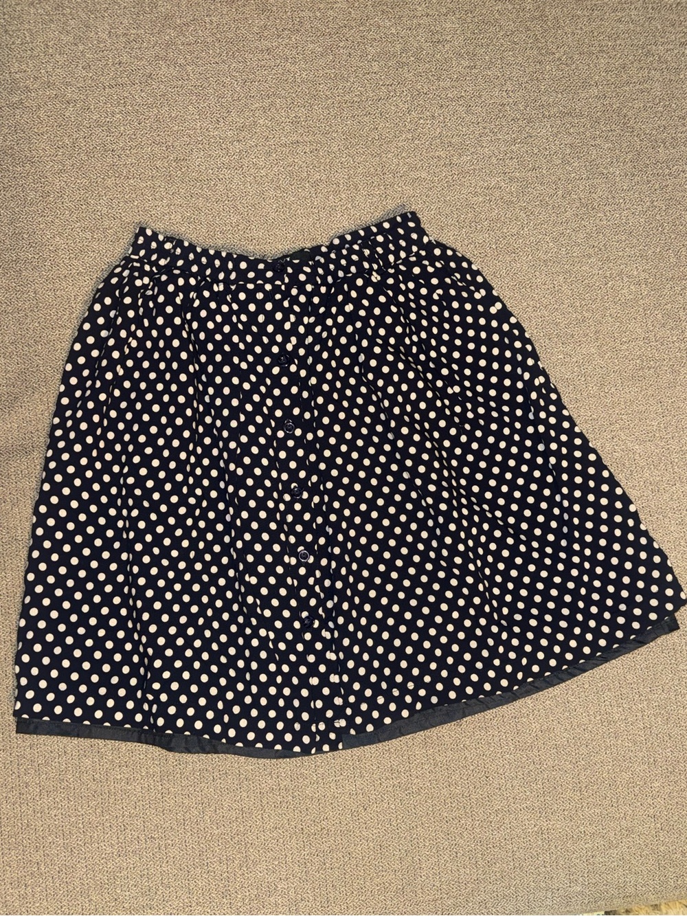 Forever 21 Navy Polka Dot Skirt